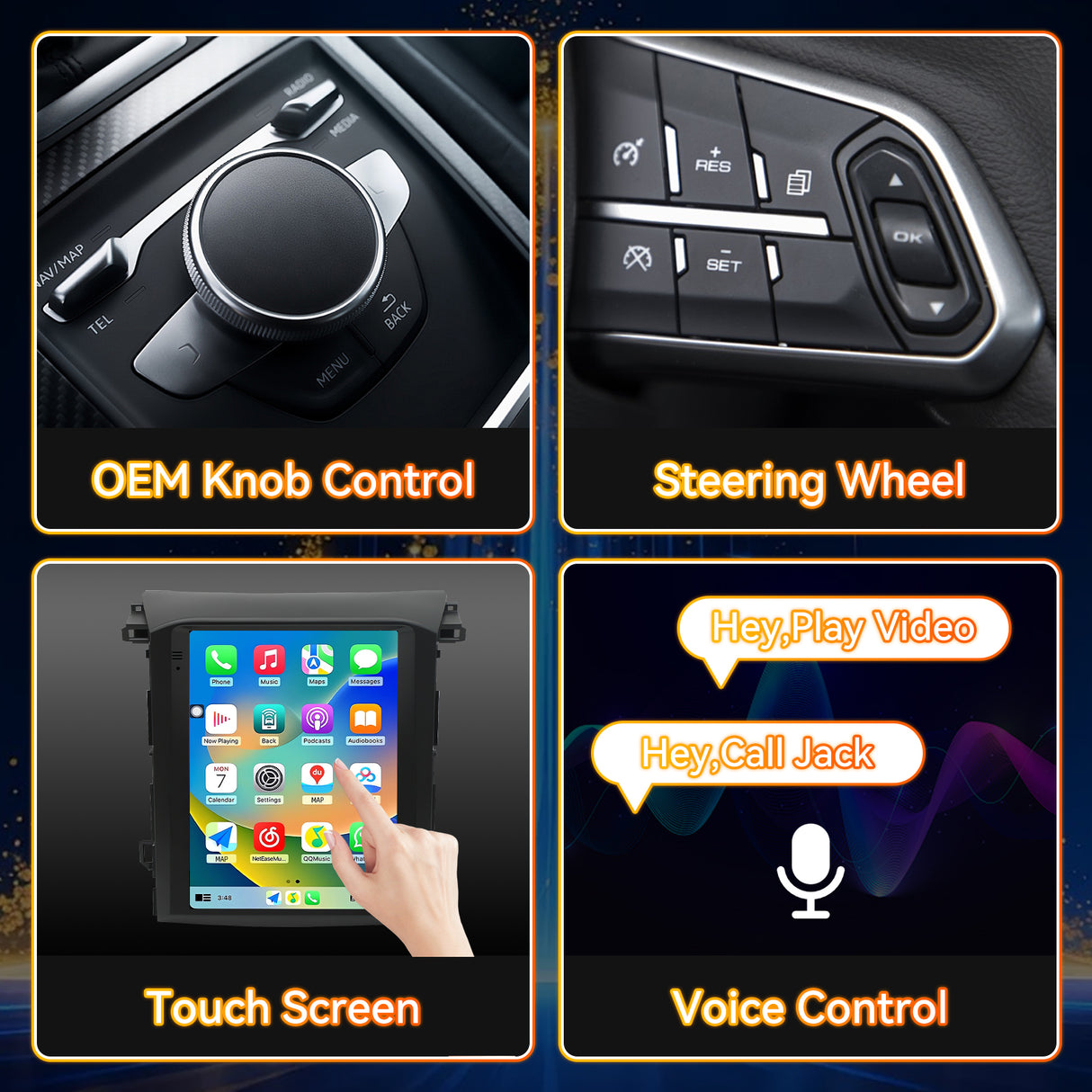 Android 14 Car Stereo Radio Compatible with Subaru XV Crosstrek 2018 2019 2020 2021 Wireless CarPlay & Android Auto AHD Backup Camera Upgrade 9.7" Touch Screen GPS WiFi SWC FM Bluetooth 2+64G