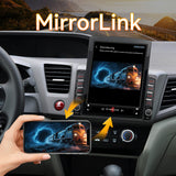 Android 15 Car Stereo Radio Compatible with Honda Civic 2012 2013 2014 2015 with Wireless CarPlay Android Auto,9.7' Touchscreen Support Bluetooth/GPS/WiFi/Mirror Link/Backup Camera