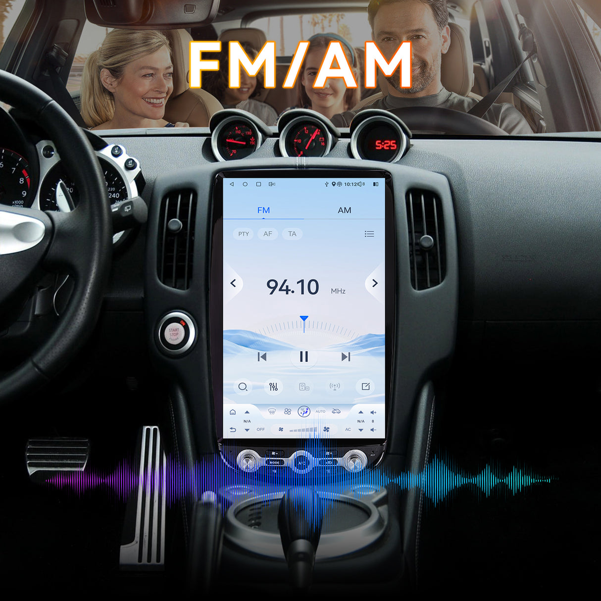Android 14 Car Stereo Radio Head Unit Compatible with Nissan 370Z 2009-2021 Carplay&Android Auto T-Style Touch Screen with GPS DSP Bluetooth HDMI Optical AM FM 4G WiFi 8+128G 14.5"