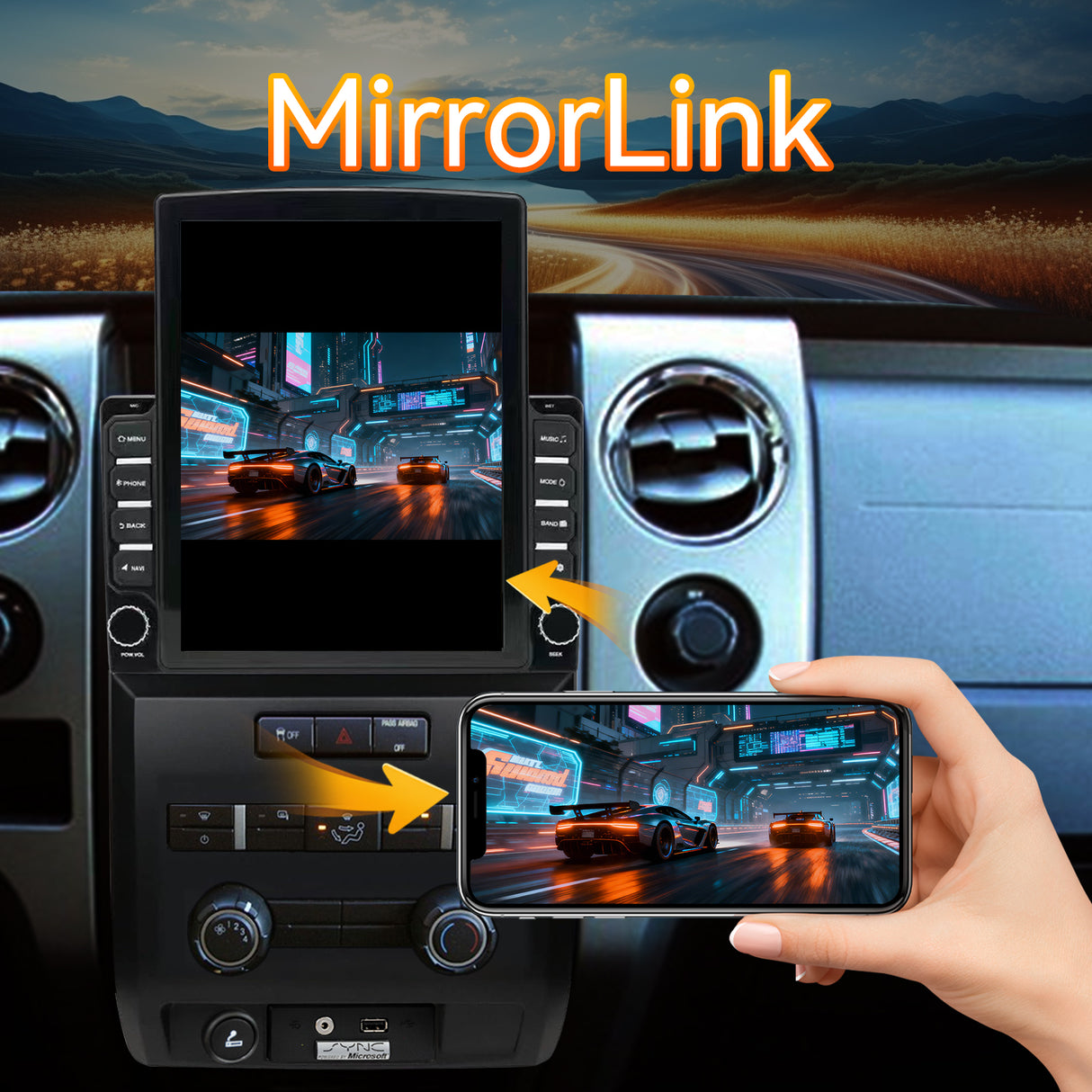 Android 13 Car Stereo Radio Compatible with Ford F150 2009 2010 2011 2012,9.7 Inch Touchscreen Manual AC Upgrade,Wireless CarPlay & Android Auto/Bluetooth/GPS/WiFi/Mirror Link/Backup Camera