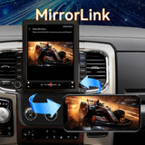Android 13 Car Stereo Radio Compatible with Dodge Ram 1500 2500 3500 2013 2014 2015 2016 2017 2018(Manual AC),9.7 Inch Head Unit Support Bluetooth,Wireless CarPlay Android Auto,2+64