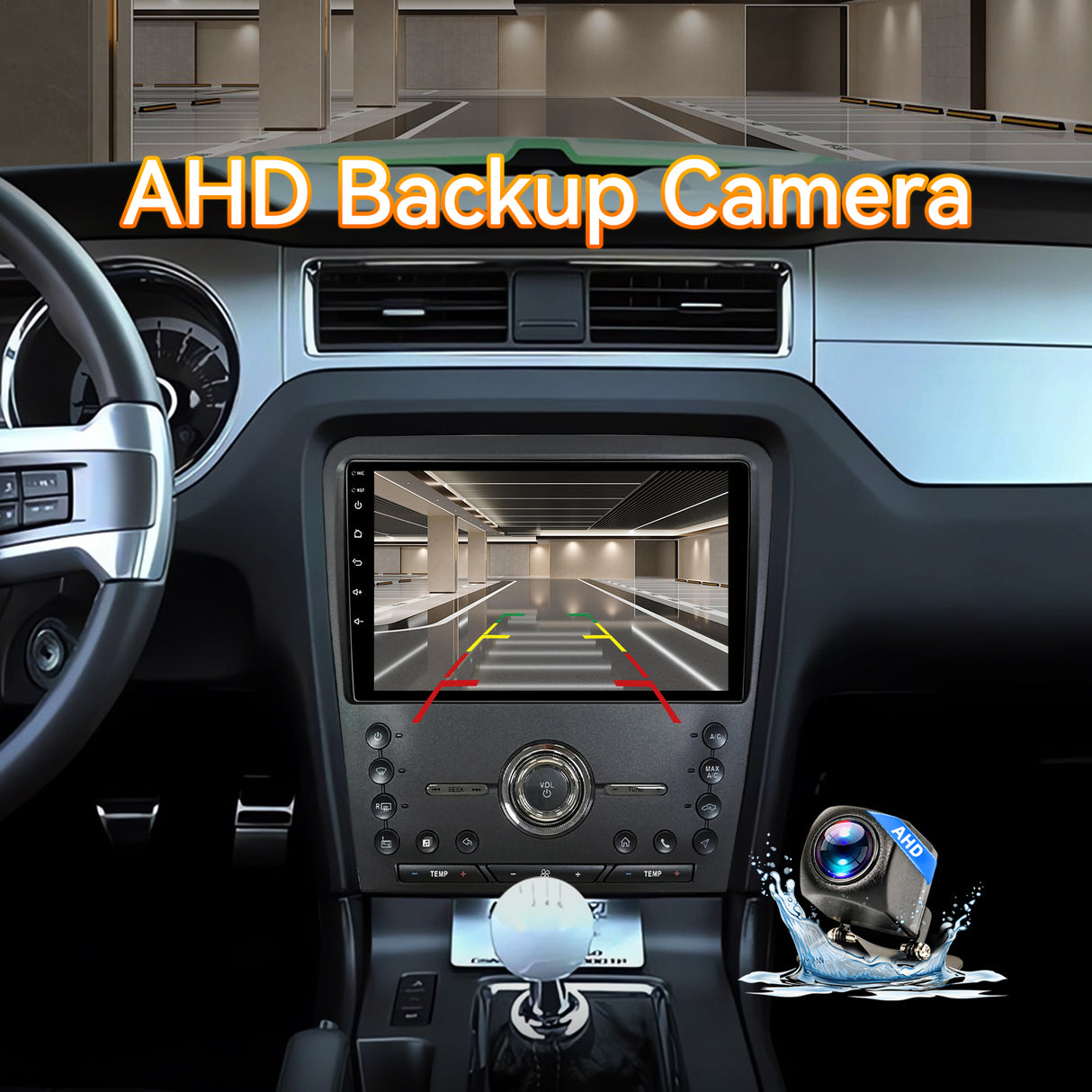 Android 13 Car Stereo Radio Compatible with Ford Mustang 2010 2011 2012 2013 2014, 10 Inch Touchscreen Support Wireless CarPlay Android Auto/GPS/WiFi/Bluetooth/Mirror Link/Backup Camera