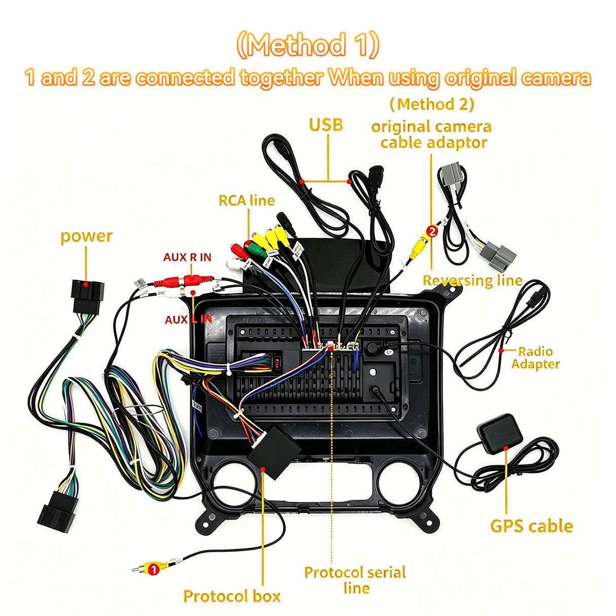 Android 13 Car Radio for Chevy Silverado GMC Sierra 2014 2015 2016 2017 2018 with Wireless Carplay Android Auto, HD Touchscreen with WiFi,GPS Navigation,Bluetooth,FM/RDS Radio,SWC,Mic +AHD Rear Camera  9.7Inch