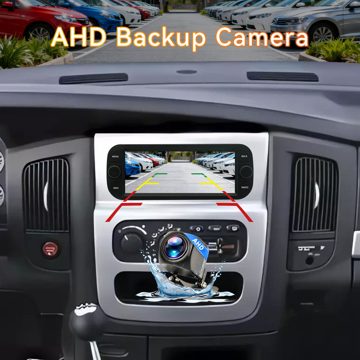 Android 13 Car Stereo Radio Head Unit Compatible with Dodge RAM(2002-2006), Jeep Wrangler (2003-2006)，Jeep Grand Cherokee (1999-2004), Chrysler 300(2002-2004) 300C Carplay&Android Auto Touch Screen with GPS DSP Bluetooth Optical FM 4G WiFi 2+64G 6.9 inch