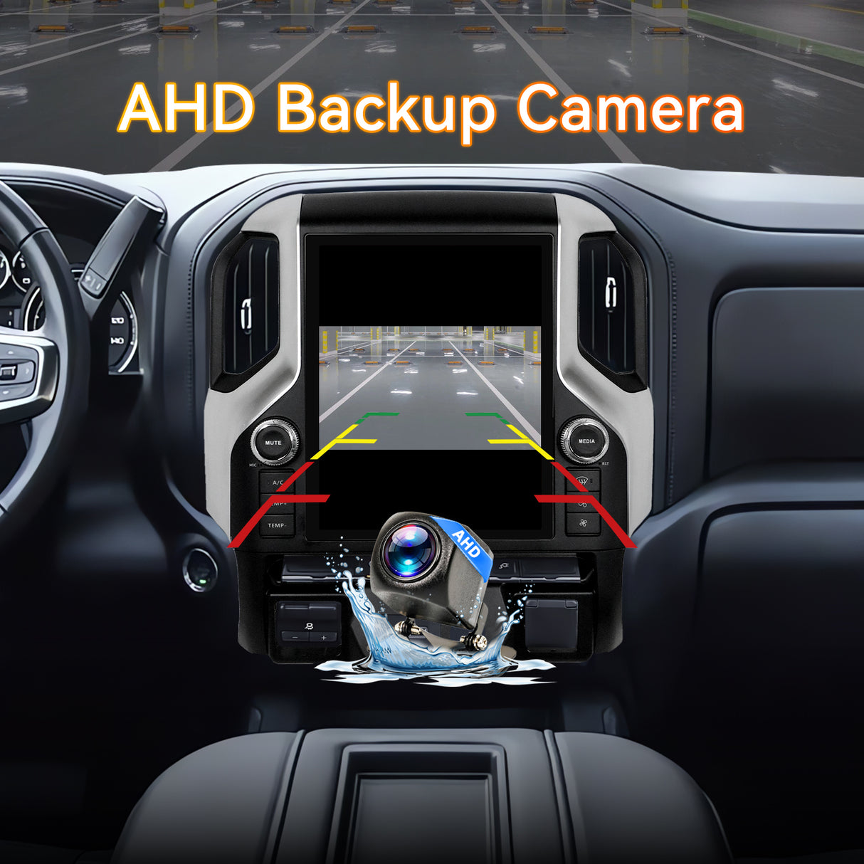 Android 13 Car Radio Compatible with Chevy Silverado 2019-2023 4+64G T-Style Car Stereo Head Unit with Wireless Carplay | Android Auto | GPS Navigation | Bluetooth | FM | AM | SWC 12.1Inch