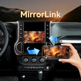 Android 14 Car Stereo Radio Head Unit Compatible with Jeep Wrangler 2011-2014 Carplay&Android Auto T-Style Touch Screen with GPS DSP Bluetooth Optical FM 4G WiFi 8+128G 12.1 inch