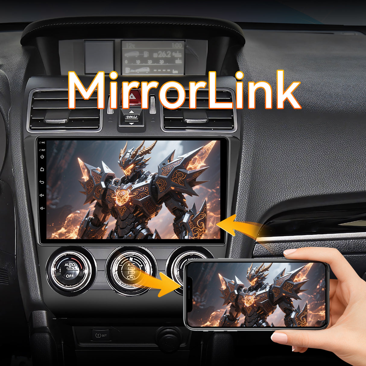 Android 13 Car Stereo Radio Compatible with Subaru Forester WRX Impreza 2015 2016 2017 2018,9 Inch Touchscreen Head Unit,Bluetooth/Wifi/FM/Wireless Carplay AndroidAuto/GPS/Mirrorlink/Backup Camera