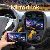 Android 13 Car Stereo Radio Compatible with Nissan Versa Sedan 2015 2016 2017 2018 2019, 4Core+64G ROM, 10" Touchscreen Support Bluetooth/Wireless CarPlay Android Auto/GPS/FM/Mirror Link/Backup Camera