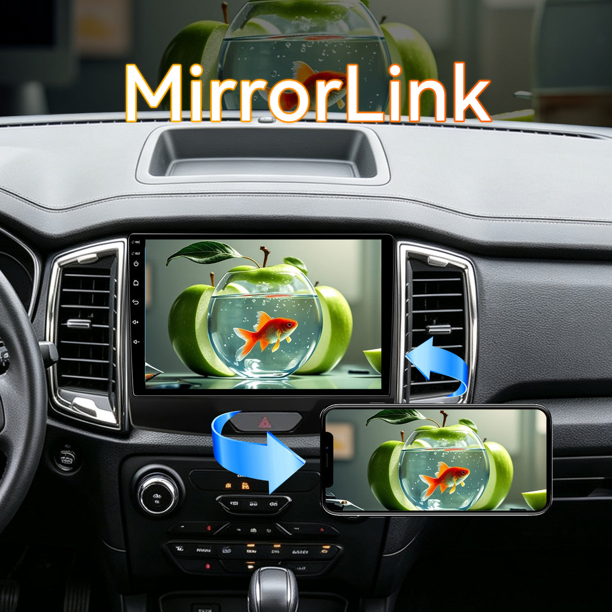 Android 13 Car Radio Stereo for Ford Ranger 2015-2020, 9 Inch Touchscreen Head Unit,Bluetooth | Wifi | FM | Wireless Carplay Android Auto | GPS | Mirrorlink | Backup Camera