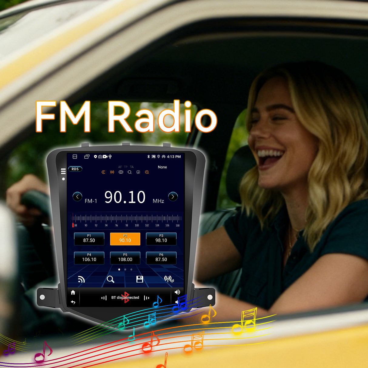 Android 13 Car Stereo Radio Compatible with Chevy Cruze 2009 2010 2011 2012 2013 2014 2015,9 Inch Head Unit, WiFi/Bluetooth/Wireless CarPlay Andriod Auto/FM/GPS/SWC/Mirror Link/Backup Camera