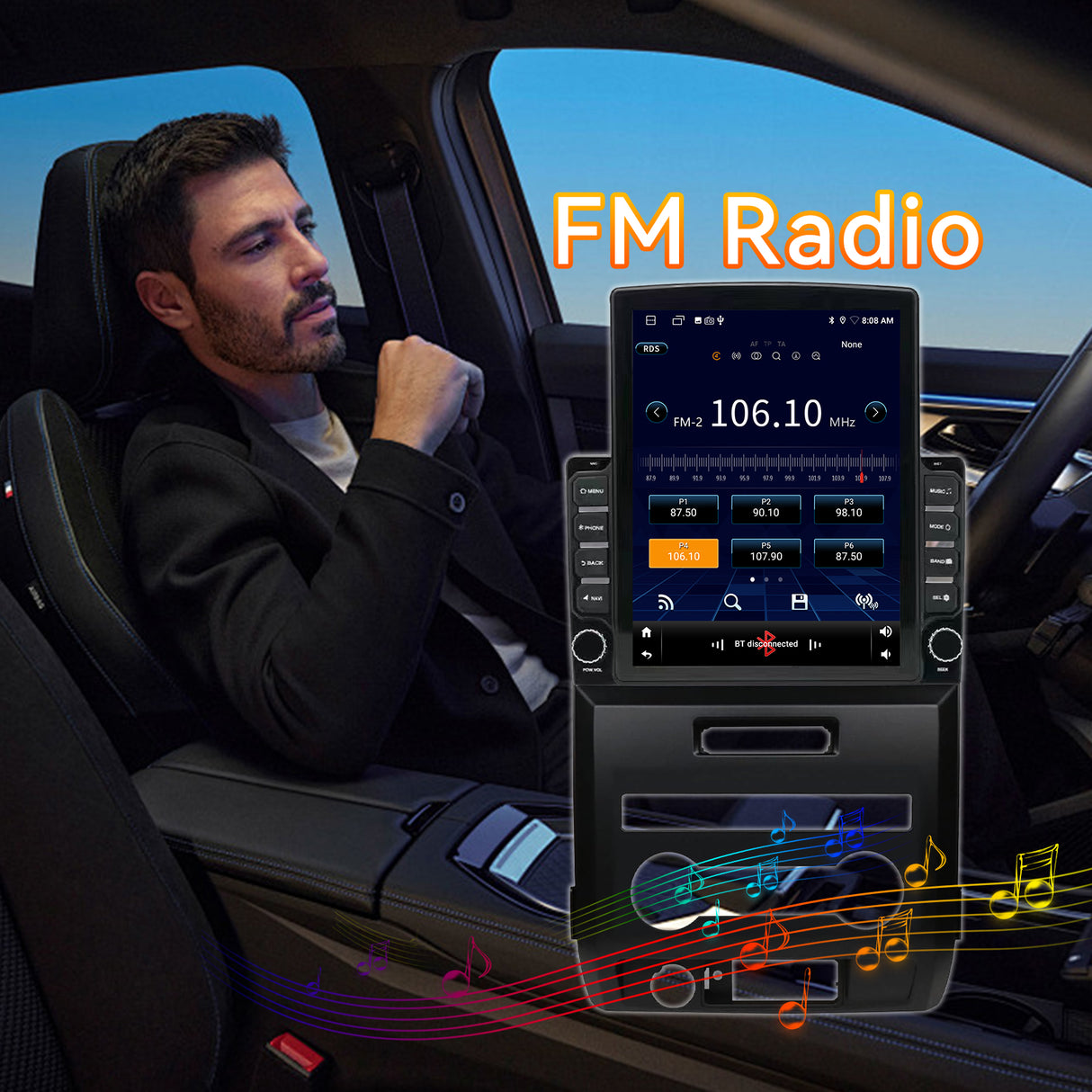 Android 13 Car Stereo Radio Compatible with Ford F150 2009 2010 2011 2012,9.7 Inch Touchscreen Manual AC Upgrade,Wireless CarPlay & Android Auto/Bluetooth/GPS/WiFi/Mirror Link/Backup Camera