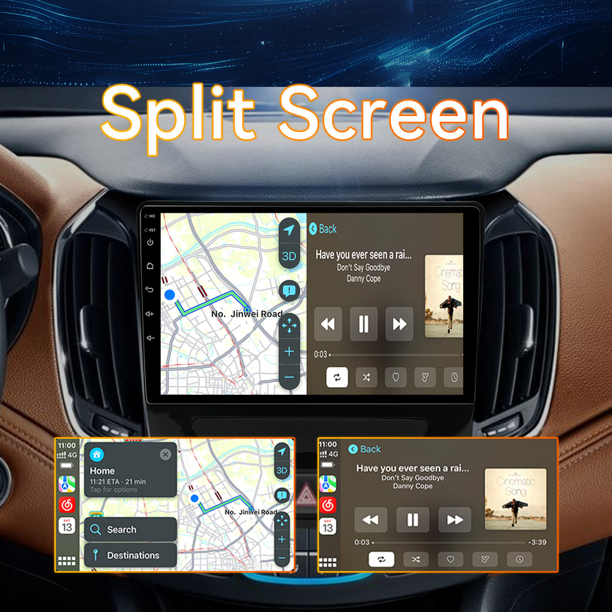 Android 15 Car Stereo Radio Compatible with Chevrolet Chevy Cruze 2016-2020 with Wireless Carplay Andriod Auto, 4GB+64GB, 9 Inch Touchscreen Support Bluetooth, FM/GPS/Mirror Link/SWC/Backup Camera
