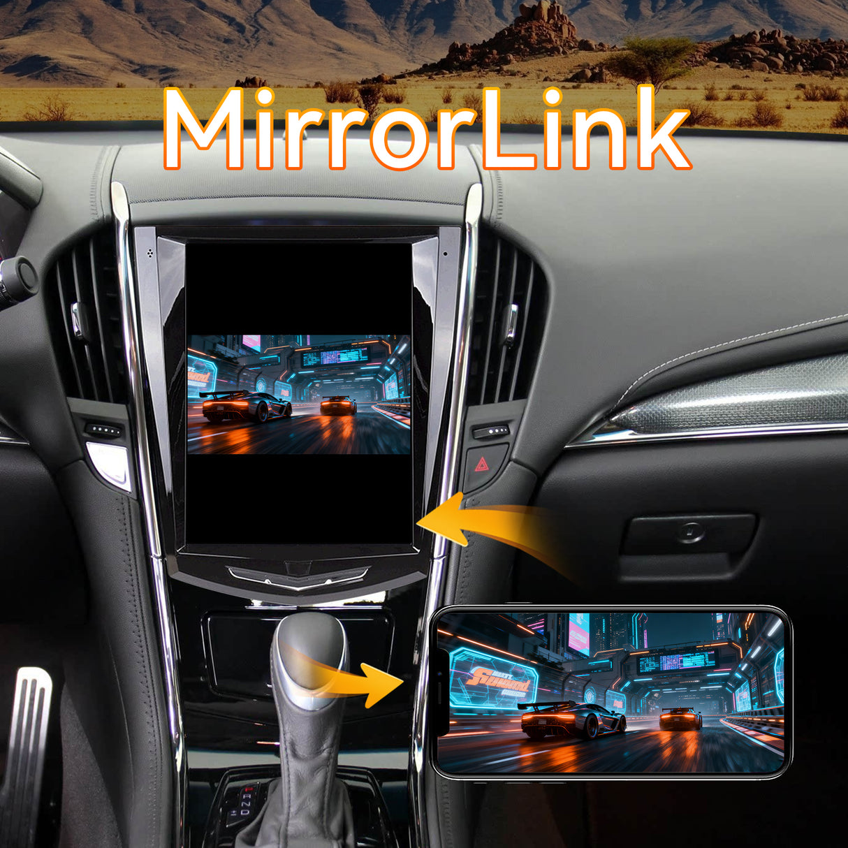 Android 14 car raido Stereo Compatible with Cadillac ATS ATSL XTS SRX CTS 2009-2018. 9.7" Screen Stereo Replacement with Wireless Carplay Android Auto GPS Bluetooth FM DSP SWC Backup Camera