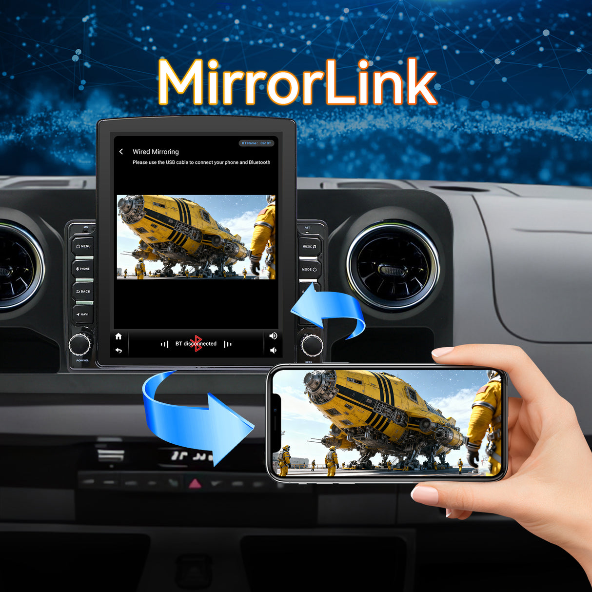 Android 14 Car Radio Compatible with Mercedes-Benz Sprinter 2019-2021,4G+64G,9.7" Touch Screen Car Stereo with Wireless Carplay&Android Auto | Blue-Tooth | GPS | Navigation | FM | SWC | Mirror Link
