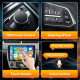 Android 13 Car Stereo Radio Compatible with Chevrolet Camaro 2010 2011 2012 2013 2014 2015,9 Inch Touchscreen Support Bluetooth/Wireless CarPlay Andriod Auto/GPS/WiFi/Mirror Link/Backup Camera