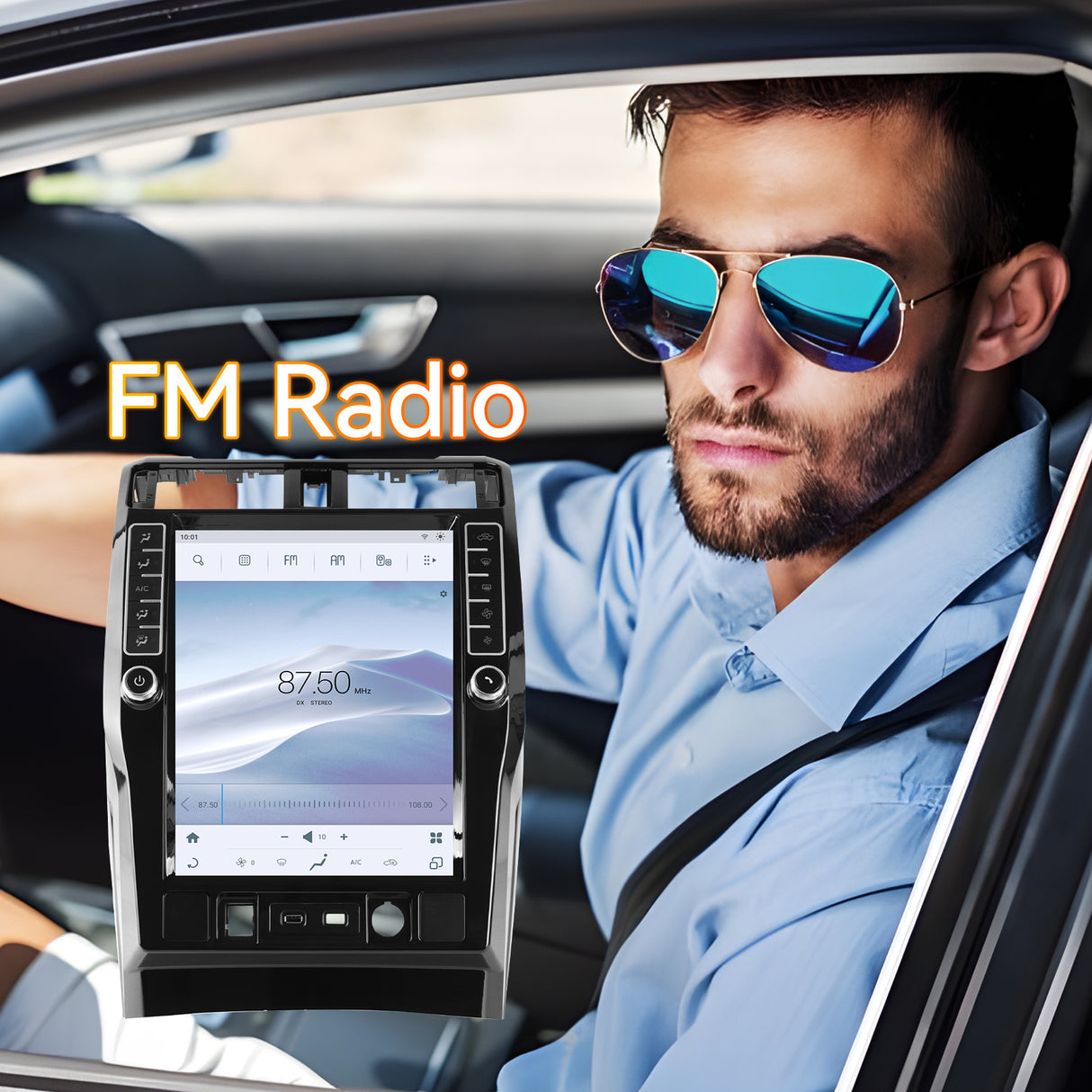 Android 14 Car Stereo Radio Head Unit Compatible with Toyota 4Runner 2009-2023 Carplay&Android Auto T-Style Touch Screen with GPS | DSP | Bluetooth | Optical | FM | 4G | WiFi 8+128G 16.2
