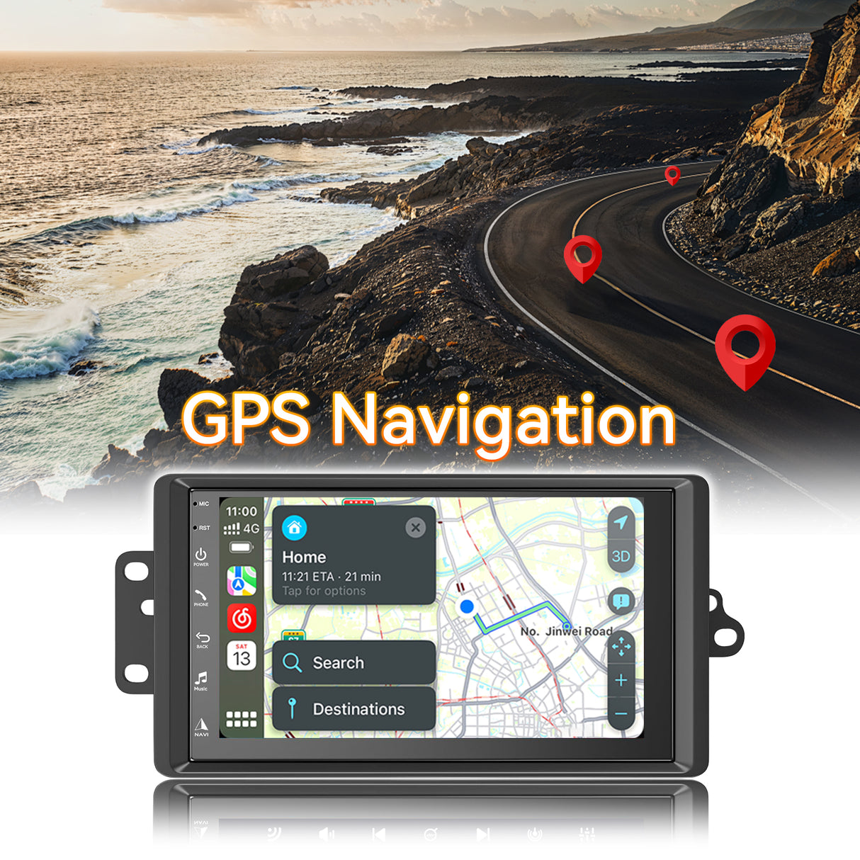 Android 14,8 Core Car Stereo Radio Compatible with Chevy Chevrolet Silverado SSR Tahoe 2003-2006,GMC Siera Yukon 2003-2006,Hummer H2 2003-2007,7 Inch Touchscreen Support Wireless Carplay Android Auto