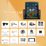 Android 14 Car Stereo Radio Compatible with Toyota Tundra 2014-2021, 9.7 Inch Touchscreen Support Bluetooth/Wireless CarPlay Android Auto/GPS/WiFi/Mirror Link/Backup Camera