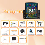 Android 15 Car Stereo Radio Compatible with Toyota Tacoma 2016-2022 with Wireless Carplay & Android Auto,9.7 Inch Touchscreen Car Radio Support Bluetooth,GPS/Wifi/Mirror Link/Backup Camera/SWC