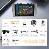 Android 13 Car Stereo Radio Compatible with Toyota Camry 2008-2011,9 Inch Touchscreen Head Unit,Bluetooth |Wifi |FM |Wireless Carplay Android Auto |GPS |Mirrorlink |Backup Camera