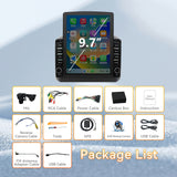 Android 15 Car Radio Stereo Compatible with Jeep Wrangler JL 2018-2021Gladiator JT 2020 2021, 4+64G, 9.7" Touchscreen, Wireless Carplay Android Auto/Bluetooth/FM/GPS/WiFi/Mirror Link/SWC/Backup Camera