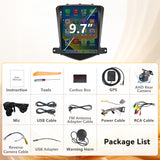 Android 13 Car Stereo Radio Compatible with Chevy Cruze 2009 2010 2011 2012 2013 2014 2015,9 Inch Head Unit, WiFi/Bluetooth/Wireless CarPlay Andriod Auto/FM/GPS/SWC/Mirror Link/Backup Camera