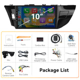 Android 13 Car Stereo Radio Compatible with Toyota Corolla 2014-2016, 10 Inch Touchscreen Head Unit,Bluetooth |Wifi |FM |Wireless Carplay Android Auto |GPS |Mirrorlink |Backup Camera