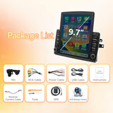 Android 15 Car Radio Stereo Compatible with Toyota Sienna 2004-2010,9.7 Inch Touchscreen,Car Stereo Support Wireless Carplay & Android Auto,Bluetooth/GPS/WiFi/Mirror Link/Backup Camera/SWC/FM