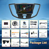 Android 13 Car Stereo Radio Compatible with Ford Transit 2013 2014 2015 2016 2017 2018 2019, Head Unit, 9" Touchscreen Support Bluetooth/Wireless CarPlay Andriod Auto/GPS/WiFi/Mirror Link/Backup Camera