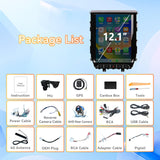 Android 14 Car Stereo Radio Head Unit Compatible with Toyota Land Cruiser 2016-Carpl2020 ay&Android Auto T-Style Touch Screen with GPS | DSP | Bluetooth  | Optical  | FM | 4G | WiFi 8+128G 12.1