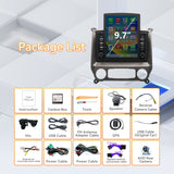 Android 13 Car Radio for Chevy Silverado GMC Sierra 2014 2015 2016 2017 2018 with Wireless Carplay Android Auto, HD Touchscreen with WiFi,GPS Navigation,Bluetooth,FM/RDS Radio,SWC,Mic +AHD Rear Camera  9.7Inch