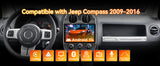 Android 13 Car Stereo Radio Compatible with Jeep Compass 2009-2016, 10 Inch Touchscreen Head Unit,Bluetooth |Wifi |FM |Wireless Carplay Android Auto |GPS |Mirrorlink |Backup Camera