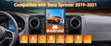 Android 14 Car Radio Compatible with Mercedes-Benz Sprinter 2019-2021,4G+64G,9.7" Touch Screen Car Stereo with Wireless Carplay&Android Auto | Blue-Tooth | GPS | Navigation | FM | SWC | Mirror Link