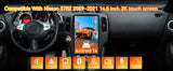 Android 14 Car Stereo Radio Head Unit Compatible with Nissan 370Z 2009-2021 Carplay&Android Auto T-Style Touch Screen with GPS DSP Bluetooth HDMI Optical AM FM 4G WiFi 8+128G 14.5"