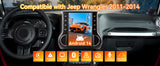 Android 14 Car Stereo Radio Head Unit Compatible with Jeep Wrangler 2011-2014 Carplay&Android Auto T-Style Touch Screen with GPS DSP Bluetooth Optical FM 4G WiFi 8+128G 12.1 inch