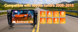 Android 13 Car Stereo Radio Compatible with Toyota Tundra 2006-2013 Sequoia 2013-2019, 4GB+64GB, 9" Touchscreen Support Wireless Carplay Android Auto, Bluetooth/GPS/WiFi/Mirror Link/SWC/Backup Camera