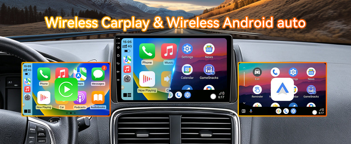 Android 13 Car Radio Stereo for Grand Voyager 2013-2016, 9 Inch Touchscreen Head Unit,Bluetooth | Wifi | FM | Wireless Carplay Android Auto | GPS | Mirrorlink | Backup Camera