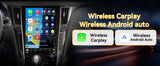 Android 15 Car Stereo Radio Compatible with Infiniti Q50 2015 2016 2017 2018 2019 12.1" Touch Screen Wireless CarPlay & Android Auto DSP 4G LTE 5G WiFi BT GPS Navigation Bluetooth 8core 8+128G