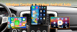 Android 13 Car Stereo Radio Compatible with Dodge Ram 1500 2500 3500 2013 2014 2015 2016 2017 2018(Manual AC),9.7 Inch Head Unit Support Bluetooth,Wireless CarPlay Android Auto,2+64