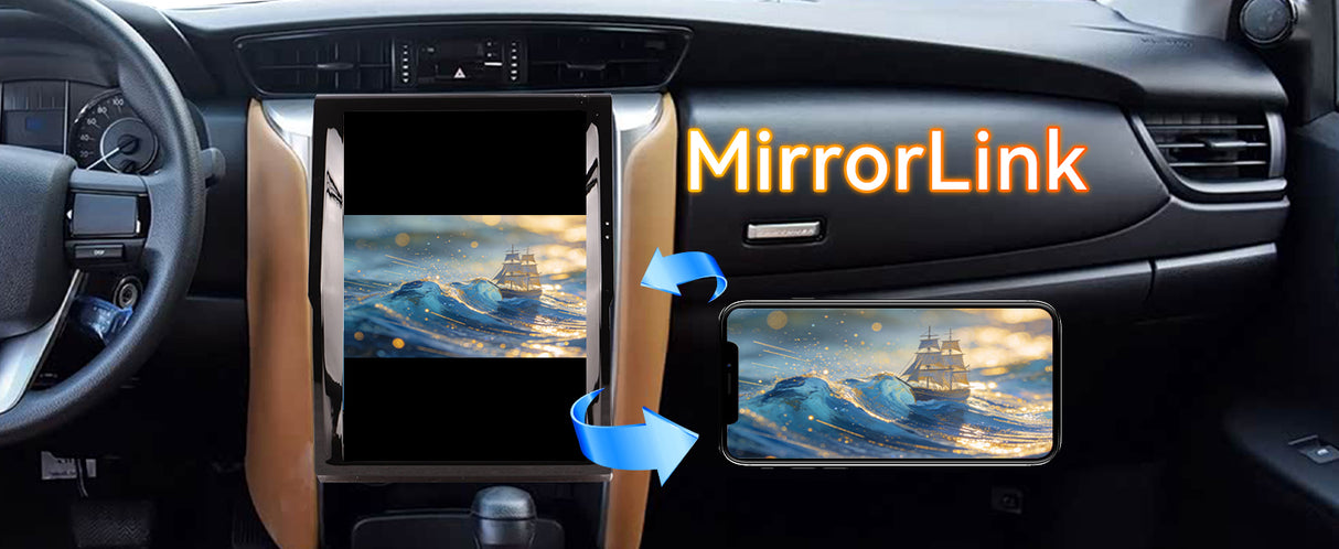 Android 14 Car Stereo Radio Head Unit Compatible with Toyota Roadrunner 2018-2020 Carplay&Android Auto T-Style Touch Screen with GPS | DSP | Bluetooth | Optical | FM | 4G | WiFi 8+128G 12.1