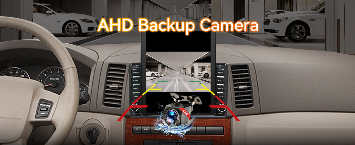 Android 14 Car Stereo Radio Compatible with Dodge Ram 1500 2500 3500 2006 2007 2008 Wireless CarPlay & Android Auto | AHD | Backup Camera | Upgrade 9.7" Touch Screen | GPS | WiFi | SWC | FM | Bluetooth 2+64G