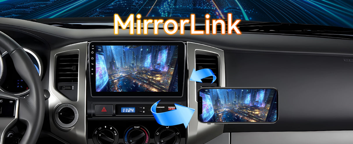Android 13 Car Stereo Radio Compatible with Toyota Tacoma 2005-2015,9 Inch Touchscreen Head Unit,Bluetooth |Wifi |FM |Wireless Carplay Android Auto |GPS |Mirrorlink |Backup Camera