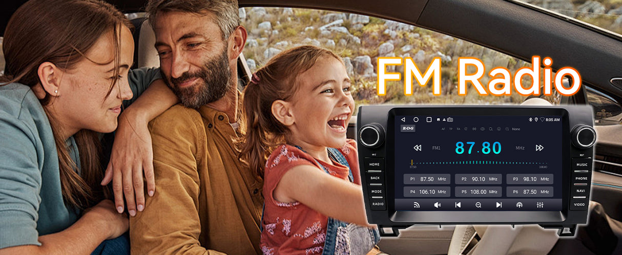 Android 13 Car Stereo Radio Compatible with Toyota Tundra 2006-2013 Sequoia 2013-2019, 4GB+64GB, 9" Touchscreen Support Wireless Carplay Android Auto, Bluetooth/GPS/WiFi/Mirror Link/SWC/Backup Camera